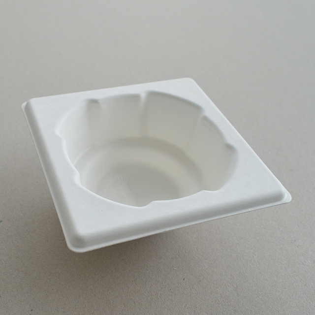 Caja cosmética Pulpa de azúcar blanca soporte de papel presionado con húmedo