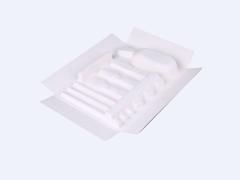 Skin care products white wet pressed paper tray paper plastic inner tray packaging