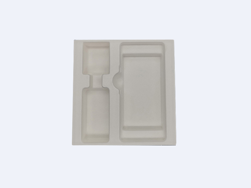 Mask Boutique White Wet Pressed Paper Holder Degradable Eco-friendly Packaging