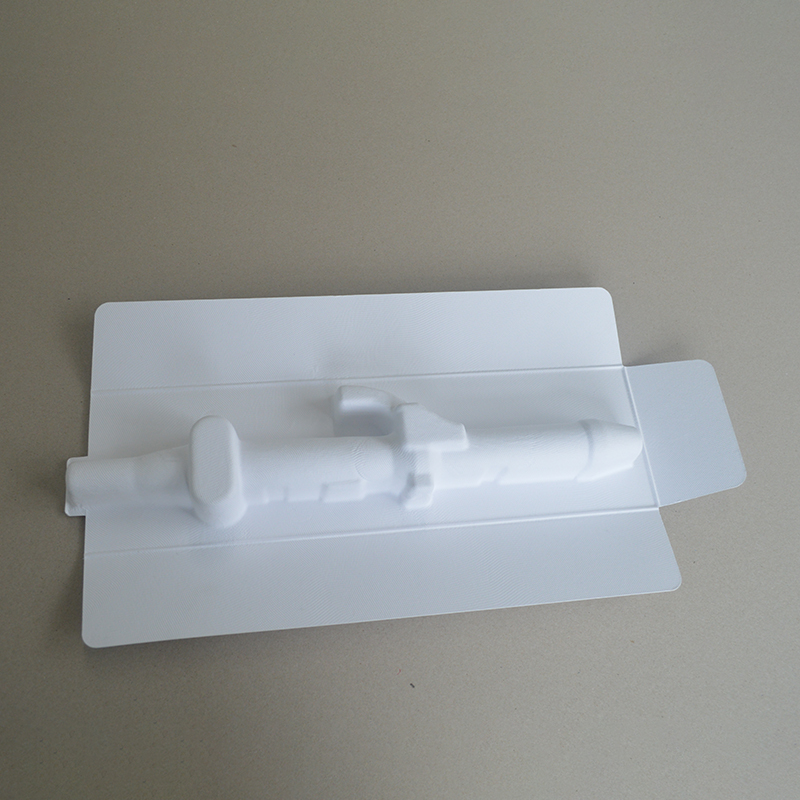 Cosmetic box white sugarcane pulp wet pressed paper holder