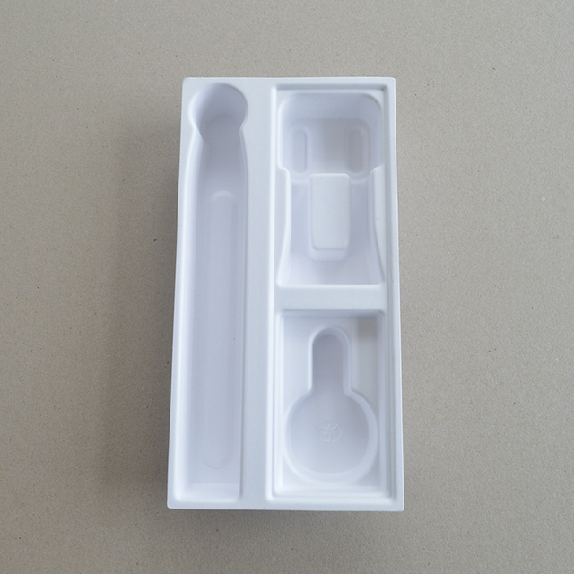 Caja cosmética Pulpa de azúcar blanca soporte de papel presionado con húmedo