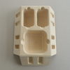 Cosmetic box white sugarcane pulp wet pressed paper holder