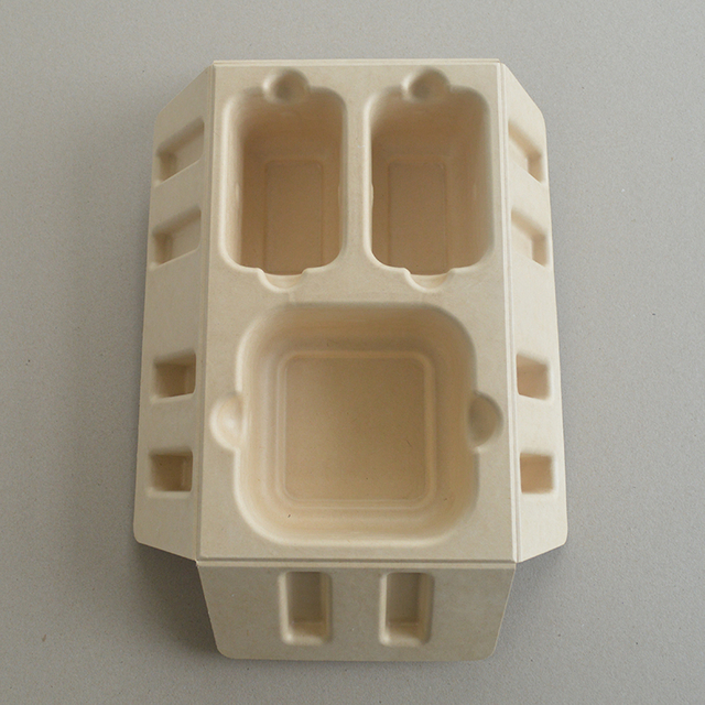 Caja cosmética Pulpa de azúcar blanca soporte de papel presionado con húmedo