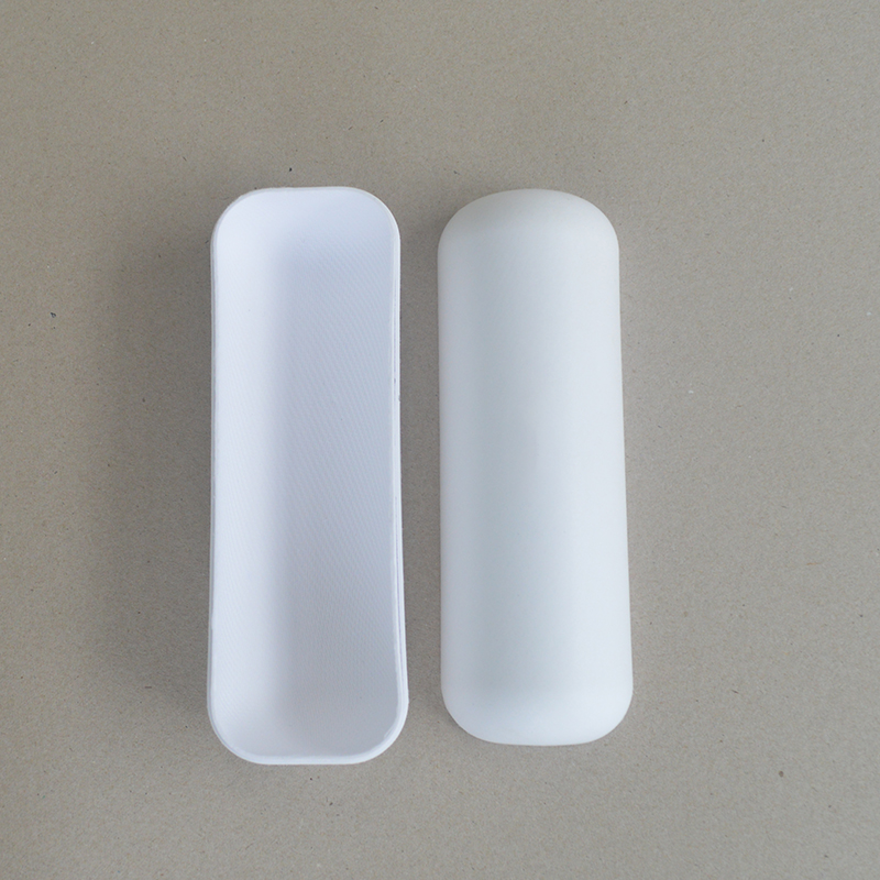 Cosmetic box white sugarcane pulp wet pressed paper holder