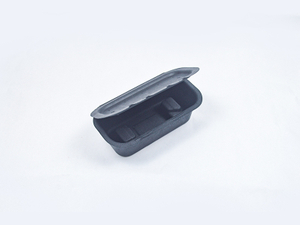 Black wet-pressed eco-friendly paper plastic
