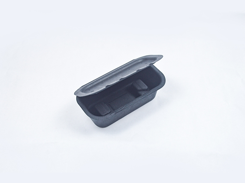 Black wet-pressed eco-friendly paper plastic